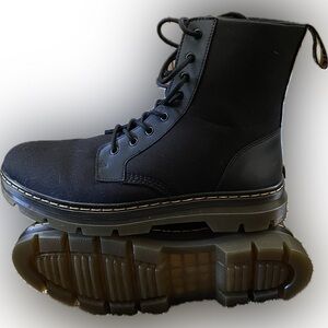 Dr. Martens Black Canvas Men's Boots